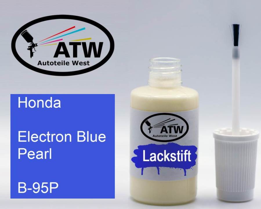 Honda, Electron Blue Pearl, B-95P: 20ml Lackstift, von ATW Autoteile West.